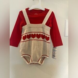 Cat & Jack Red Baby Romper